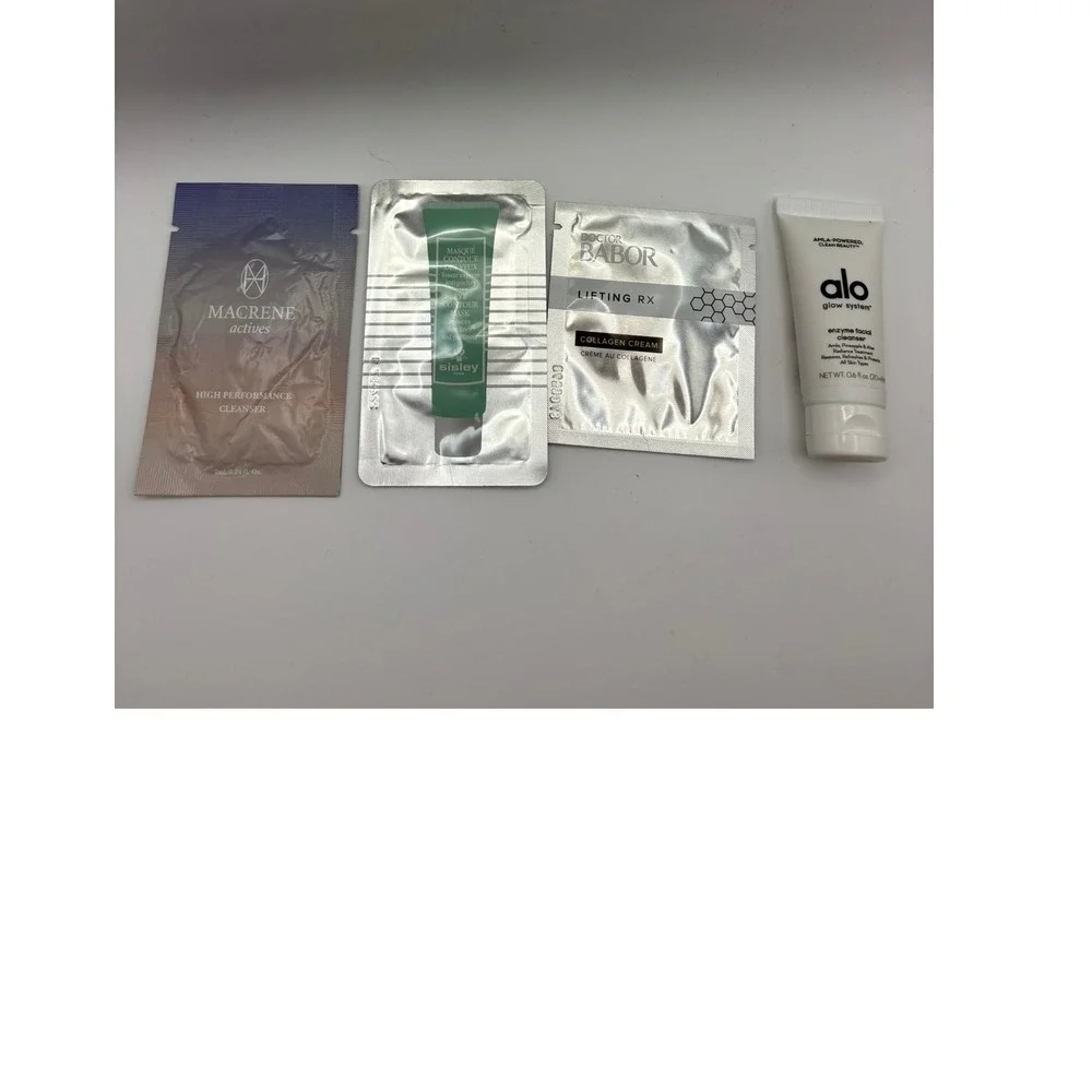 7pc Luxury Skincare Grooming Sample Lot Natura Bisse‎ Sisley Macrene Snow Babor